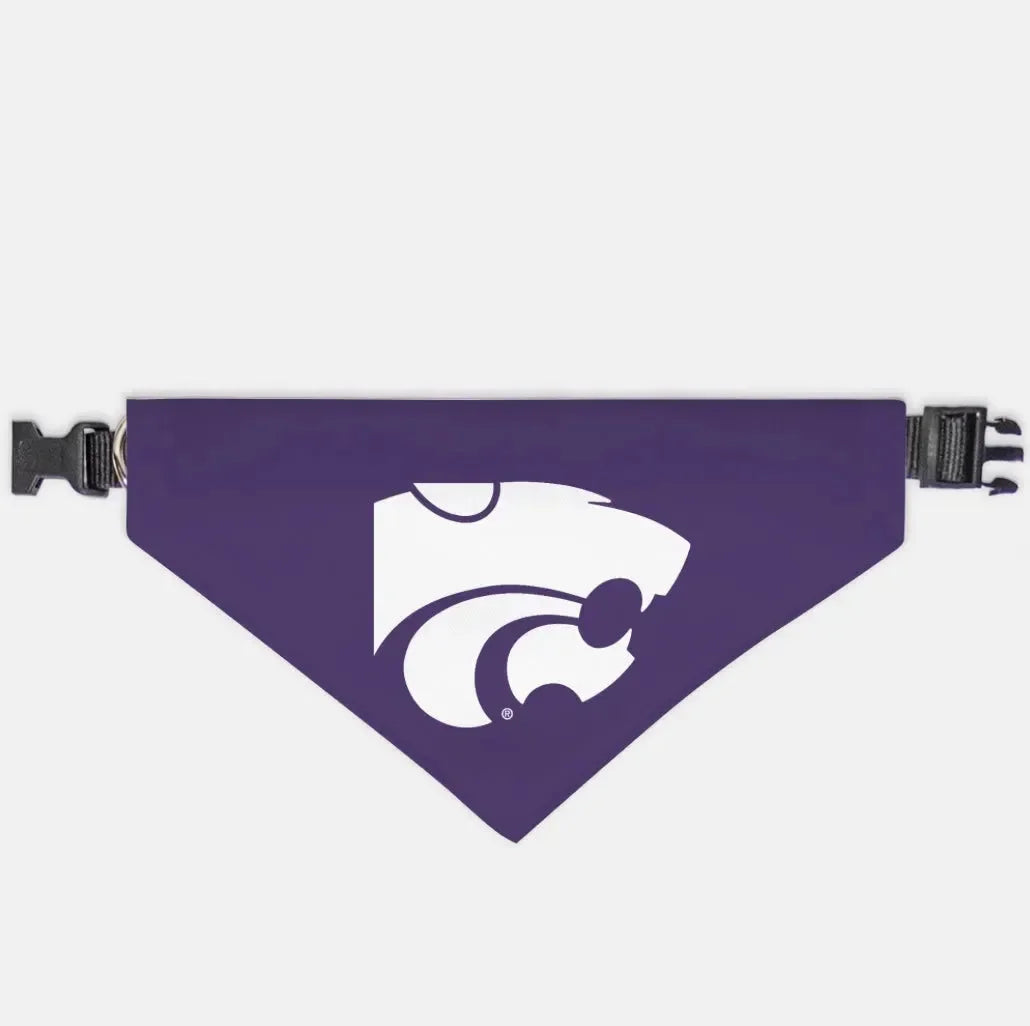 Kansas State University Wildcat Pet Bandana - Purple XL Pet Bandanas