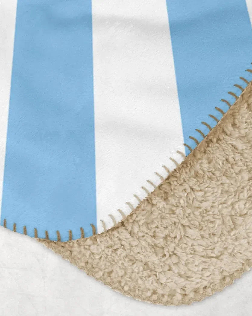 Alpha Xi Delta XL 60x80 Sherpa Throw Blanket - Starburst Throw Blankets