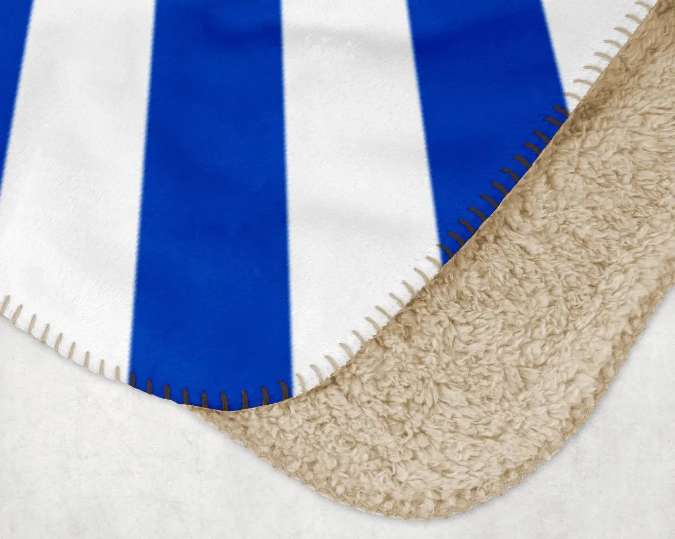 Tri Delta XL 60x80 Sherpa Blanket - Blue Starburst Throw Blankets