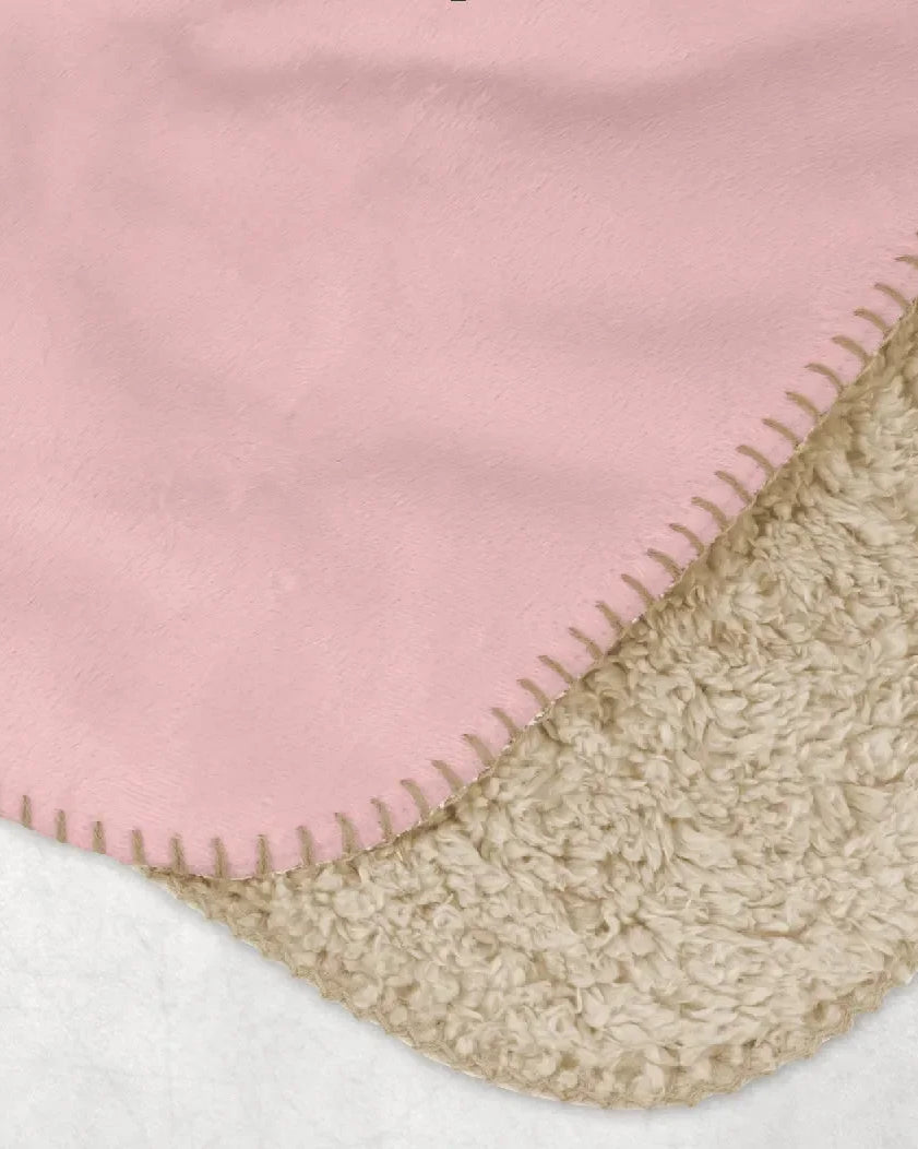 Kappa Delta XL 60x80 Sherpa Throw Blanket - Color Block Throw Blankets