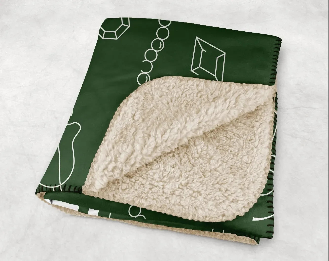 Kappa Delta XL 60x80 Sherpa Throw Blanket Icon Pattern Throw Blankets