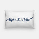 Alpha Xi Delta Traditional Lumbar Throw Pillow Covers Blue Pillow Covers