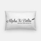 Alpha Xi Delta Traditional Lumbar Throw Pillow Covers Black Pillow Covers