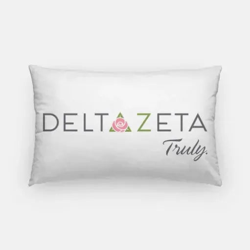 Delta Zeta Traditional Lumbar Pillow Cover Full Color Pillow Covers