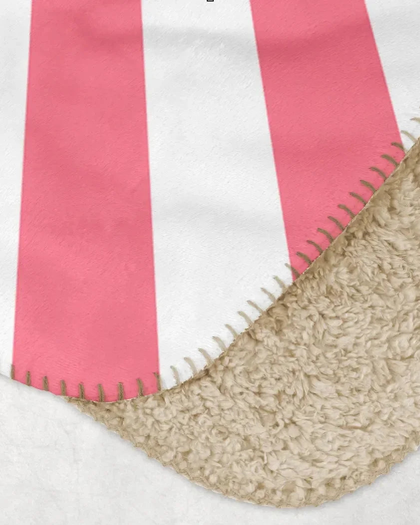 Delta Zeta XL 60x80 Sherpa Blanket - Starburst Throw Blankets