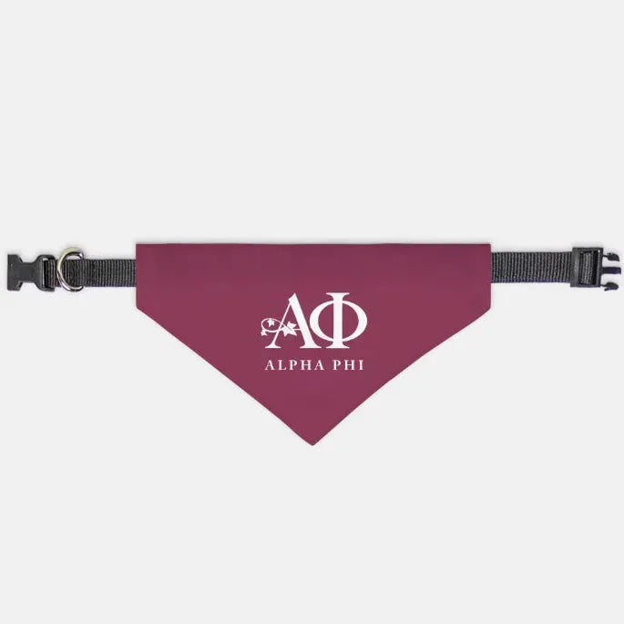 Alpha Phi Pet Bandana - Bordeaux Small Pet Bandanas