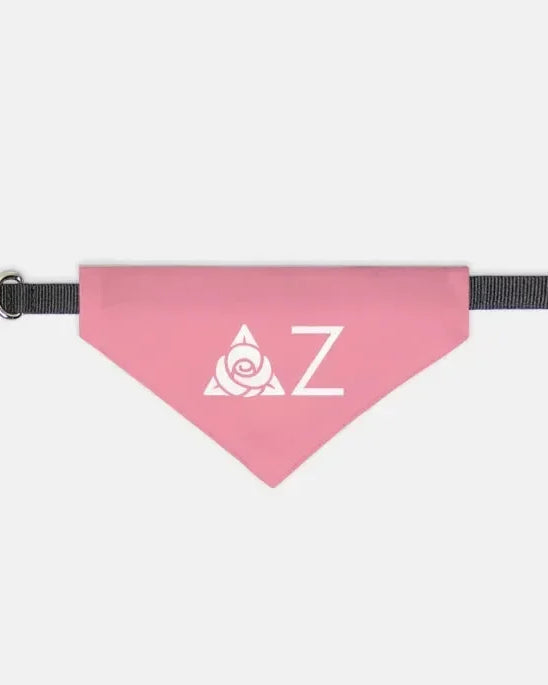 Delta Zeta Traditional Pet Bandana - Pink Small Pet Bandanas
