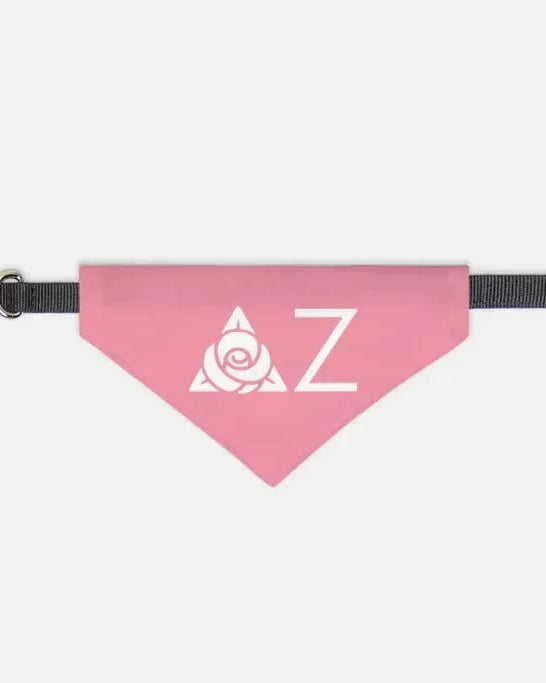 Delta Zeta Traditional Pet Bandana - Pink Medium Pet Bandanas