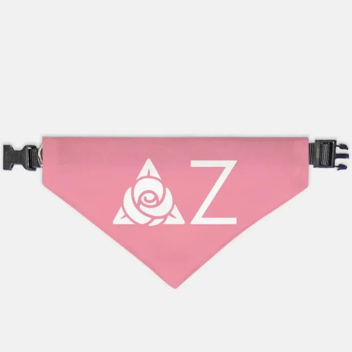 Delta Zeta Traditional Pet Bandana - Pink XL Pet Bandanas