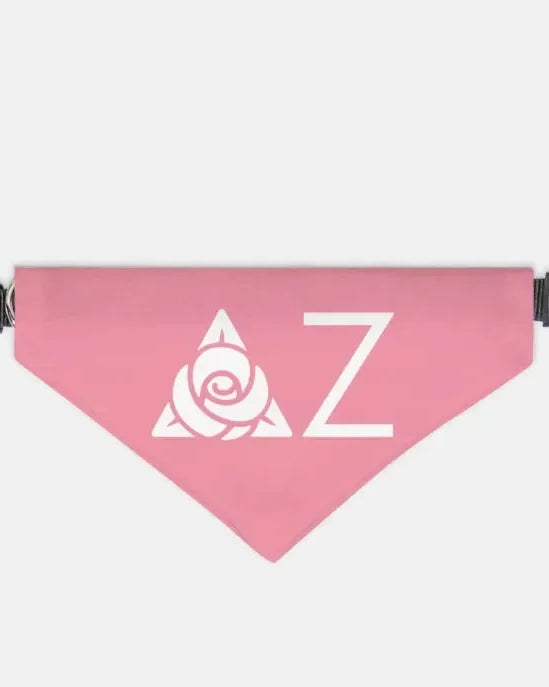 Delta Zeta Traditional Pet Bandana - Pink XL Pet Bandanas