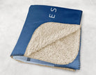 Pi Phi XL 60x80 Sherpa Throw Blanket - Blue Gradient Throw Blankets