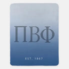 Pi Phi XL 60x80 Sherpa Throw Blanket - Blue Gradient Throw Blankets