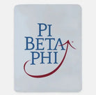 Pi Beta Phi XL 60x80 Traditional Sherpa Throw Blanket Throw Blankets