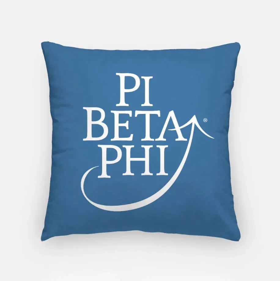 Pi Beta Phi 18" Traditional Pillow Cover - Blue Pillow Covers