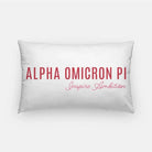 Alpha Omicron Pi Traditional Lumbar Throw Pillow Cover Traditional Pillow Covers