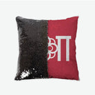 Alpha Omicron Pi Sequin Throw Pillow Cover Cardinal Black Pillow Covers