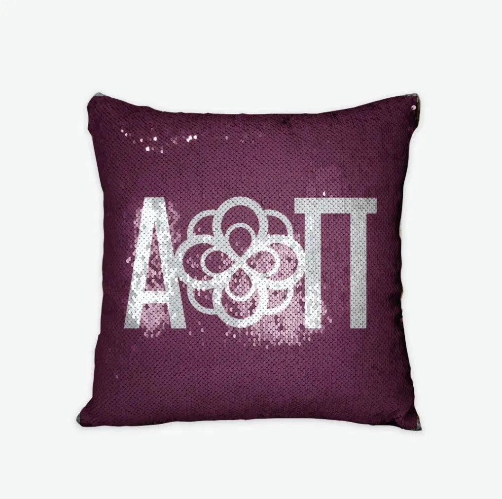 Alpha Omicron Pi Sequin Throw Pillow Cover Pillow Covers