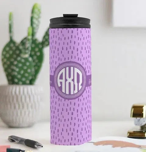 Alpha Chi Omega Thermal Tumbler | Iris Band 16 oz. Drinkware