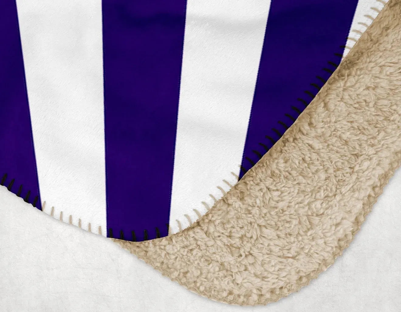 High Point University XL 60x80 Sherpa Blanket - Panther Seal Starburst Throw Blankets