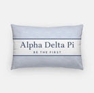 Alpha Delta Pi Lumbar Pillow Cover - Diamond Pattern Horizon Pillow Covers