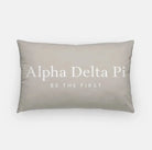 Alpha Delta Pi Lumbar Pillow Cover - Traditional Sand Pillow Covers