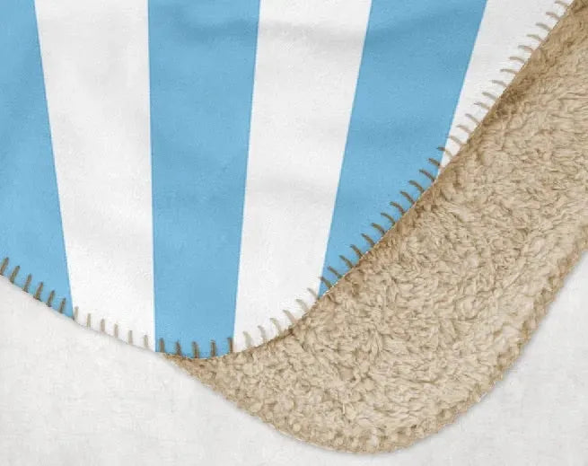 Kappa Kappa Gamma XL 60x80 Blanket Light Blue Starburst Throw Blankets