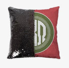 Alpha Chi Omega Monogram Sequin Pillow Cover Black Pillow Covers