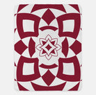 Alpha Sigma Alpha XL 60x80 Sherpa Throw Blanket - Tribal Crimson Throw Blankets