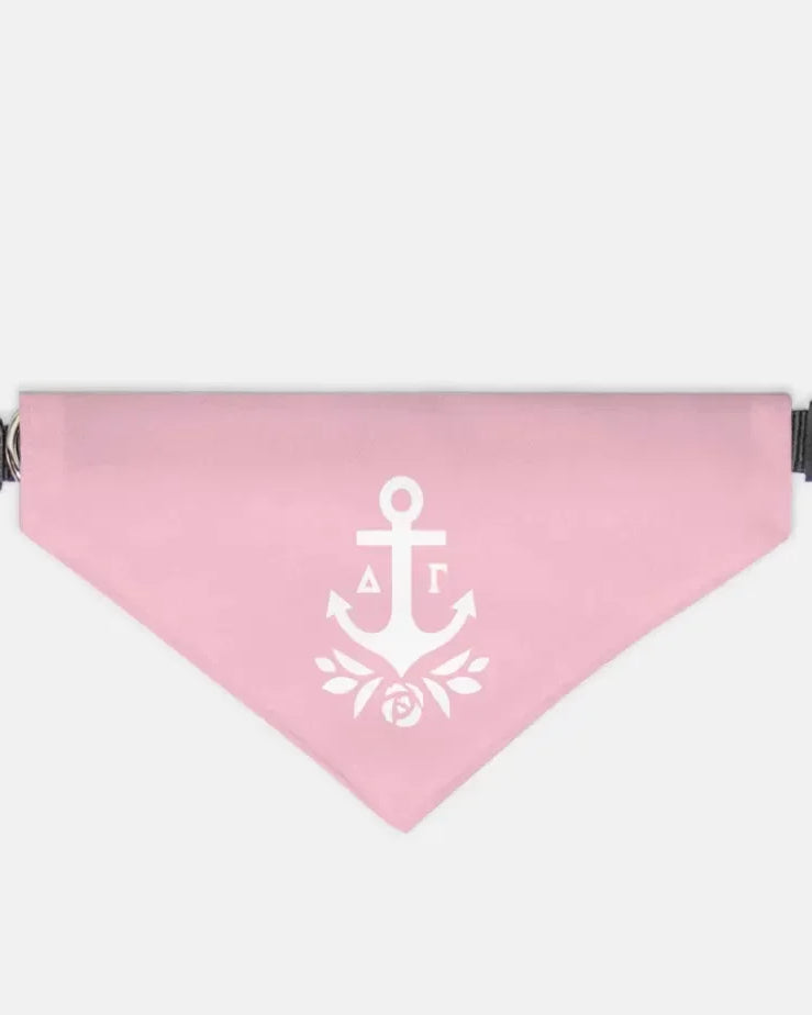 Delta Gamma Pet Bandana - Brandmark Pink Large Pet Bandanas
