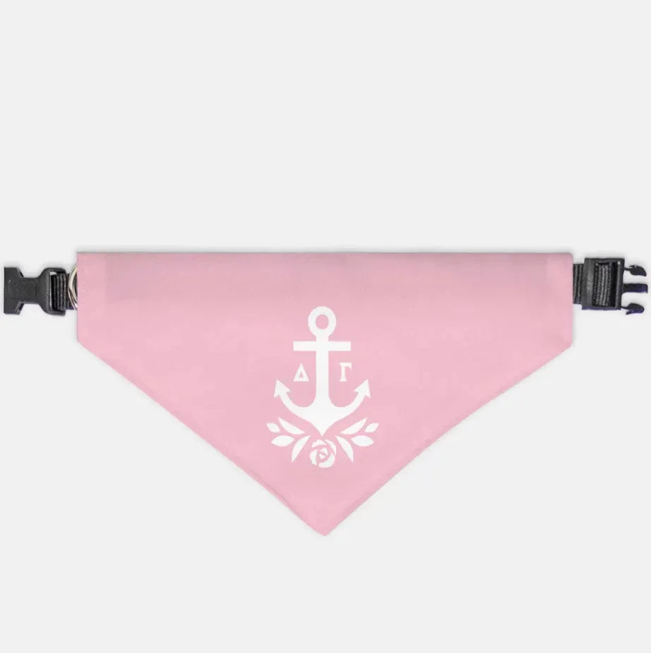 Delta Gamma Pet Bandana - Brandmark Pink Large Pet Bandanas