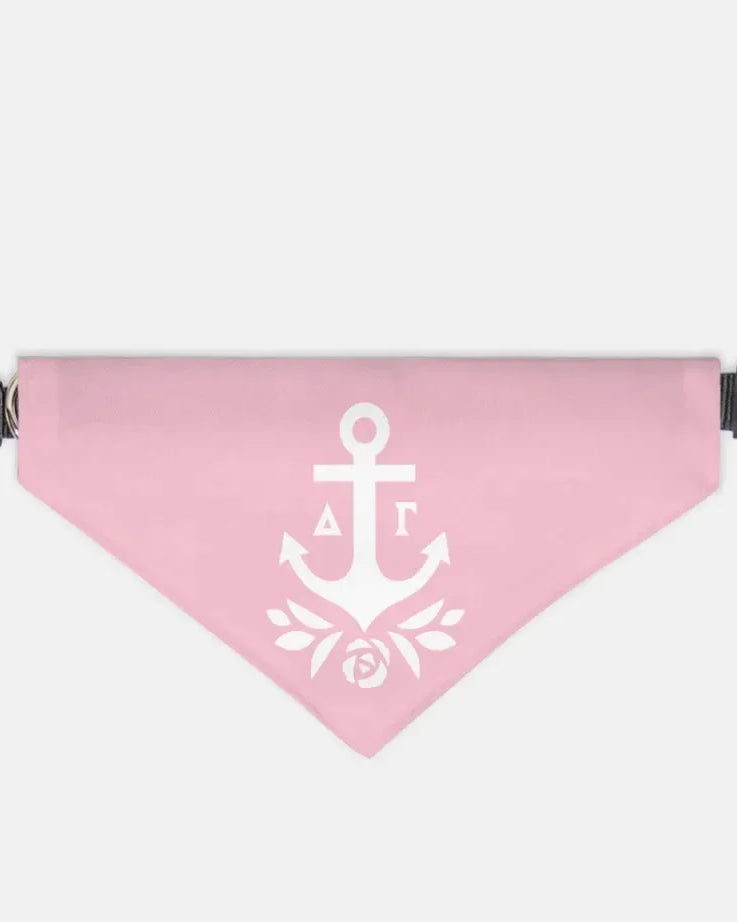 Delta Gamma Pet Bandana - Brandmark Pink XL Pet Bandanas