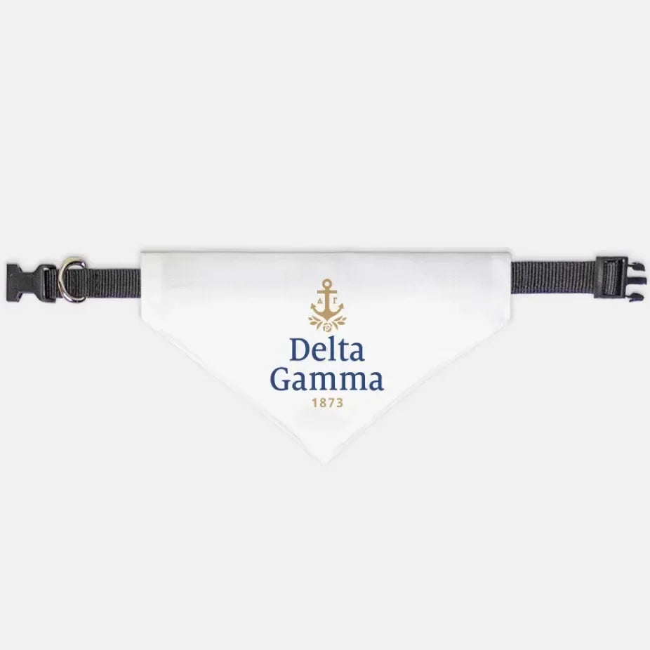 Delta Gamma Traditional Pet Bandana Medium Pet Bandanas