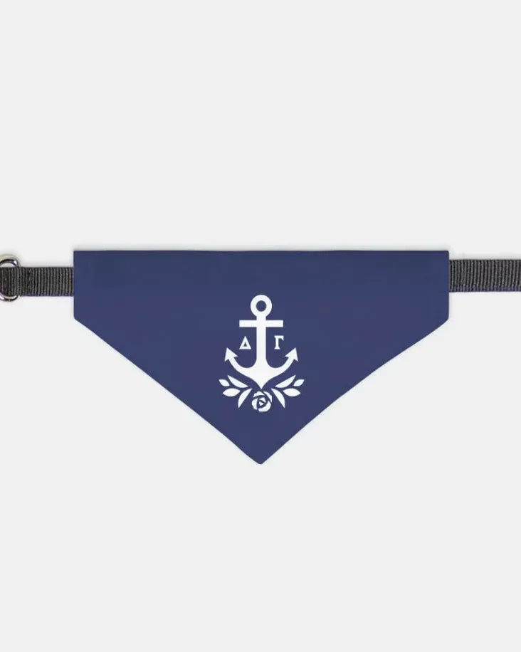 Delta Gamma Pet Bandana - Brandmark Navy Small Pet Bandanas