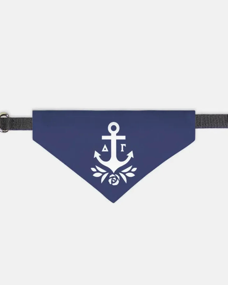 Delta Gamma Pet Bandana - Brandmark Navy Medium Pet Bandanas