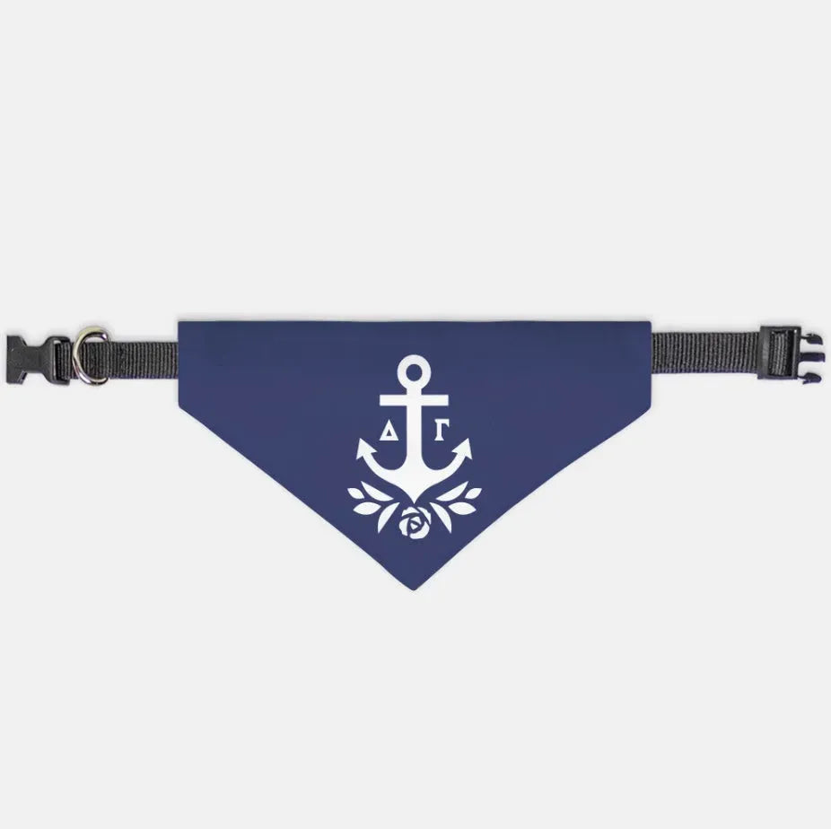 Delta Gamma Pet Bandana - Brandmark Navy Medium Pet Bandanas