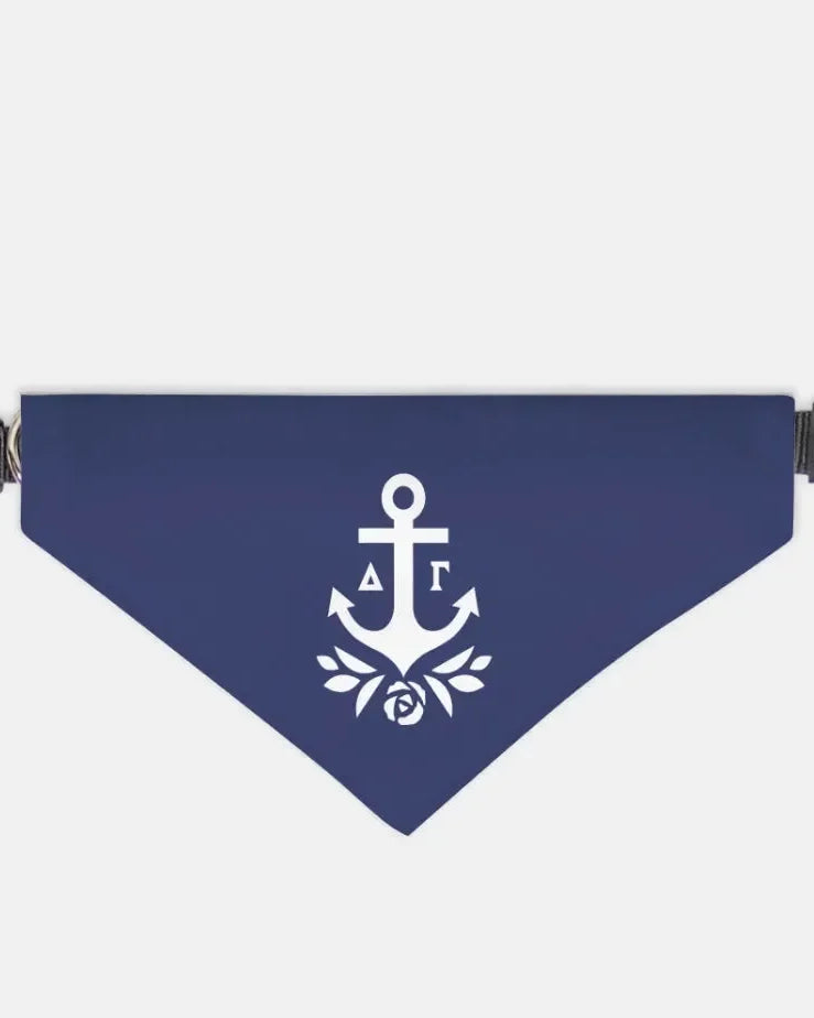 Delta Gamma Pet Bandana - Brandmark Navy Large Pet Bandanas