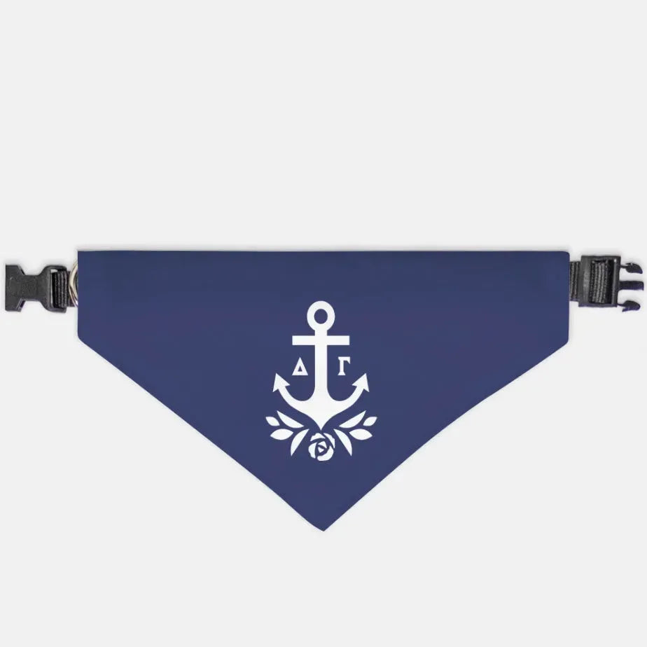 Delta Gamma Pet Bandana - Brandmark Navy Large Pet Bandanas