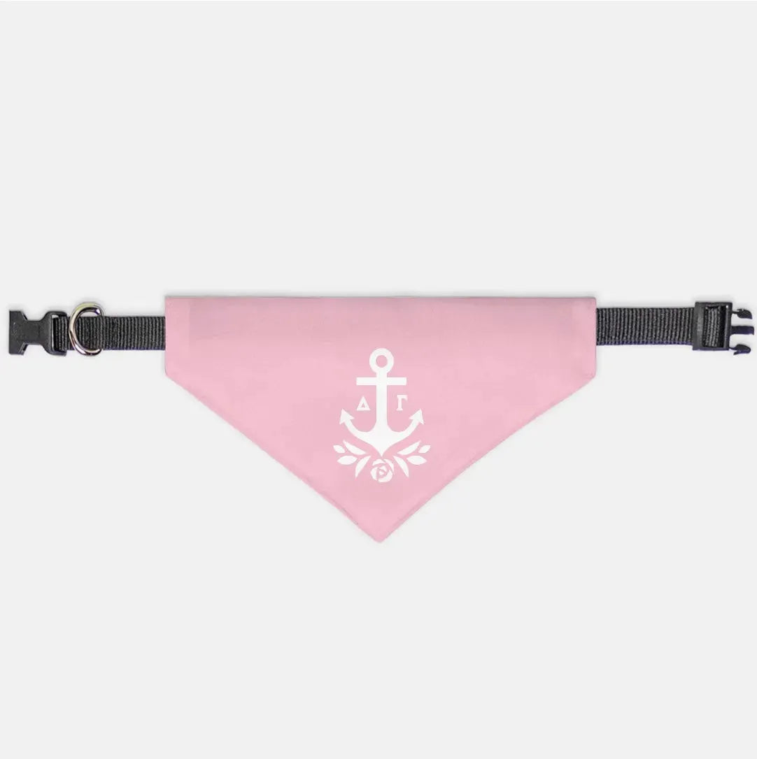 Delta Gamma Pet Bandana - Brandmark Pink Small Pet Bandanas