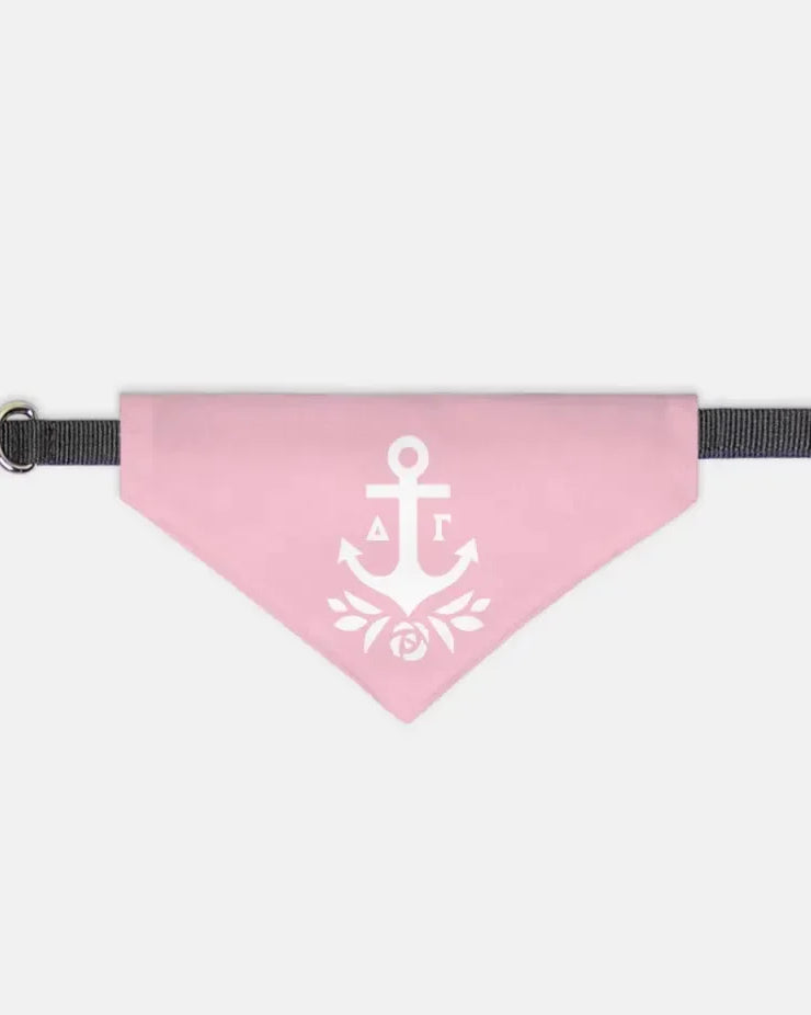 Delta Gamma Pet Bandana - Brandmark Pink Medium Pet Bandanas