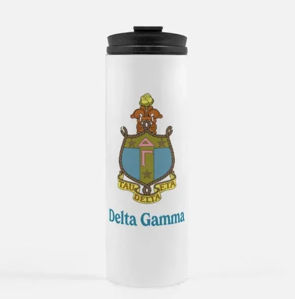 Delta Gamma Traditional Crest Thermal Tumbler 16 oz. Drinkware