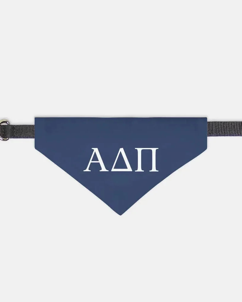 Alpha Delta Pi Pet Bandana - Greek Letters Pet Bandanas