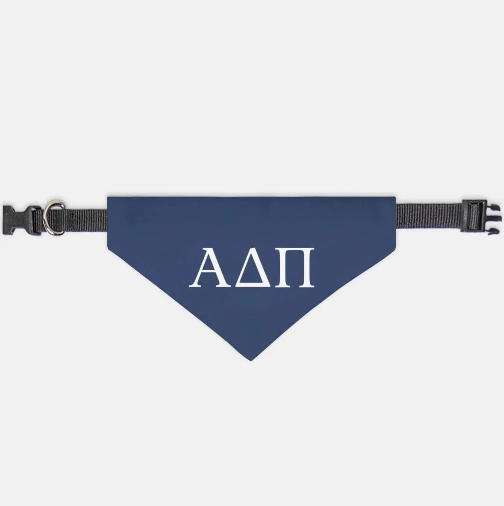 Alpha Delta Pi Pet Bandana - Greek Letters Pet Bandanas