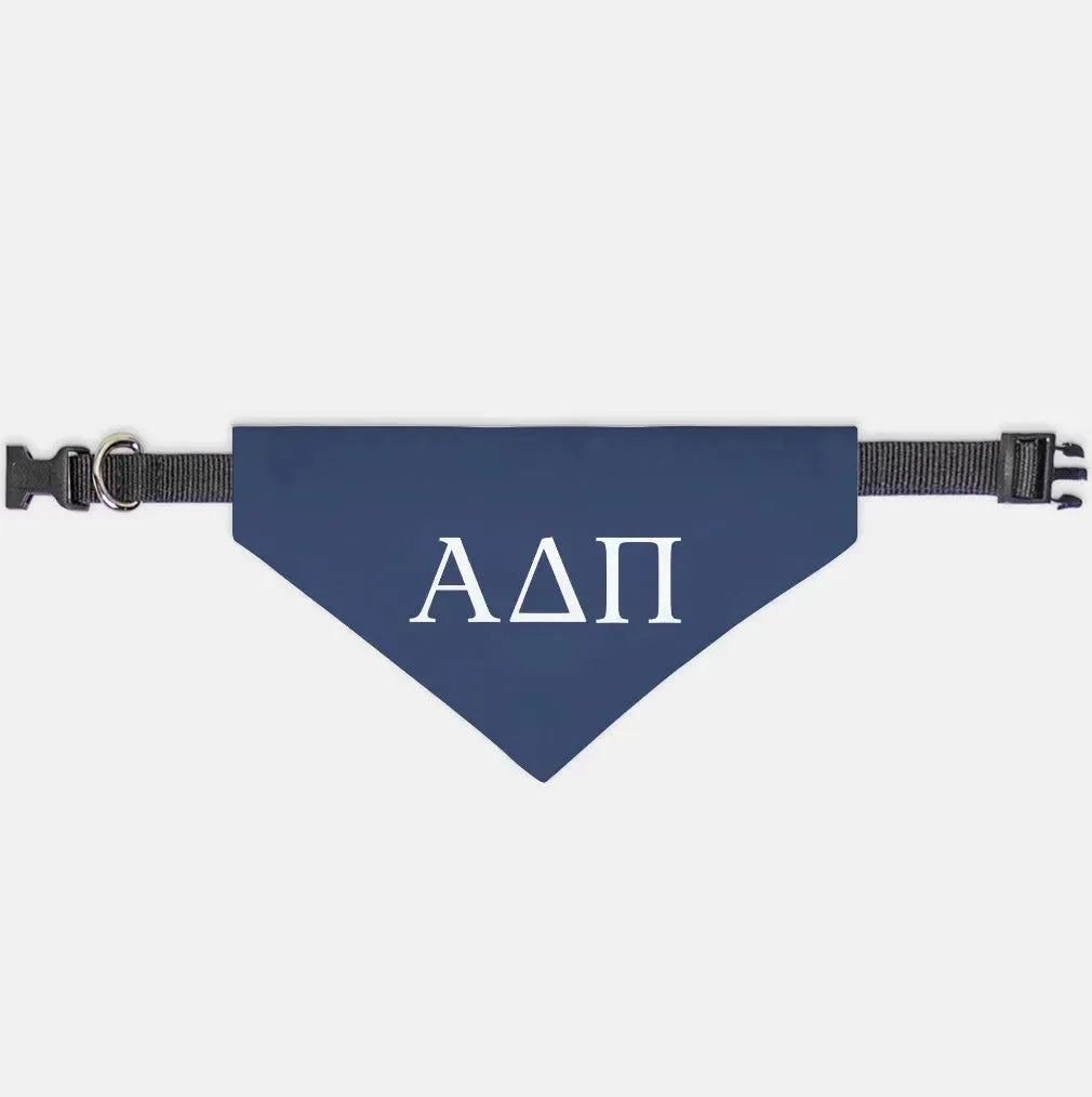 Alpha Delta Pi Pet Bandana - Greek Letters Pet Bandanas
