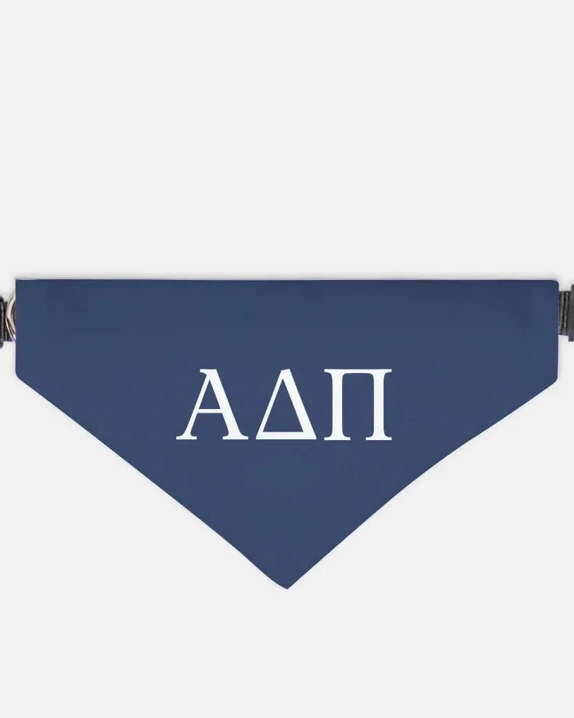 Alpha Delta Pi Pet Bandana - Greek Letters Midnight Large Pet Bandanas