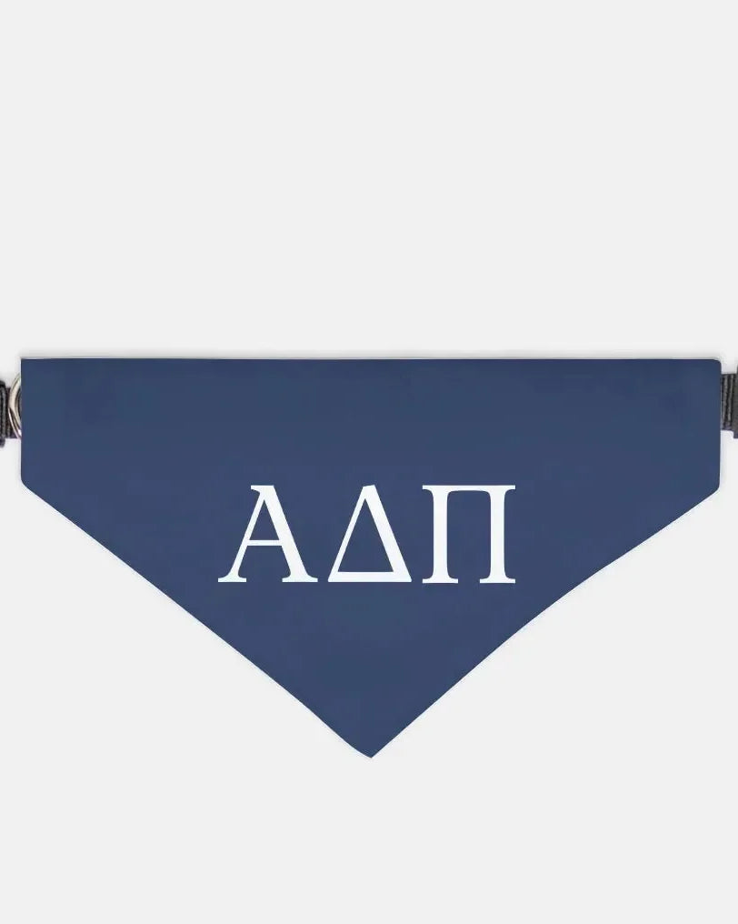 Alpha Delta Pi Pet Bandana - Greek Letters Midnight XL Pet Bandanas