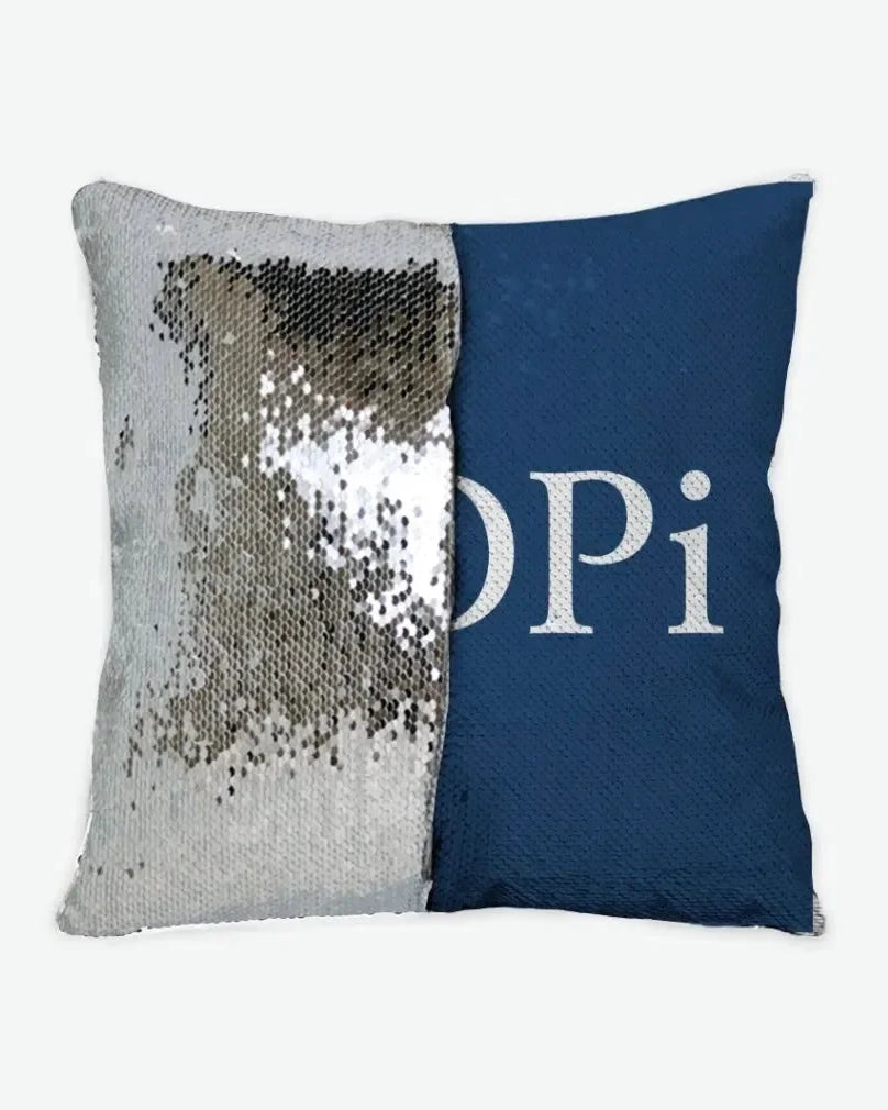 ADPi Sequin Pillow Cover Midnight Silver Pillow Covers