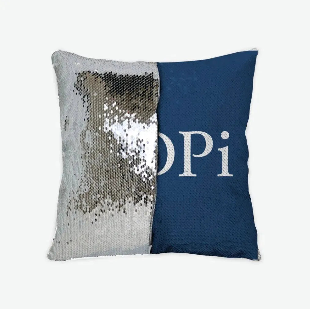 ADPi Sequin Pillow Cover Midnight Silver Pillow Covers