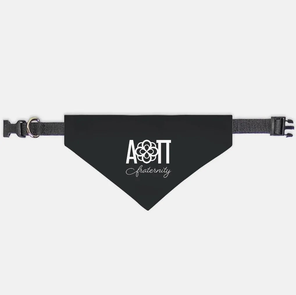 Alpha Omicron Pi Pet Bandana Black Small Pet Bandanas