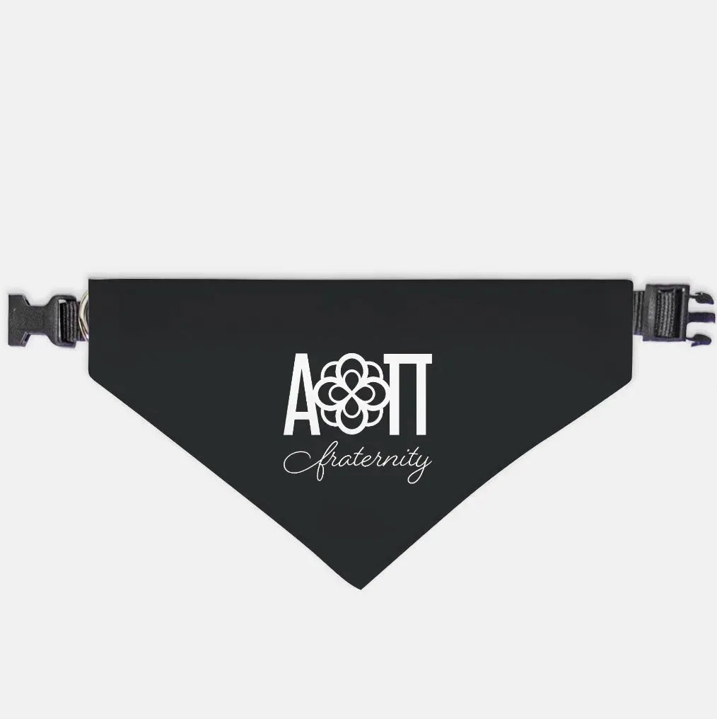Alpha Omicron Pi Pet Bandana Black Large Pet Bandanas