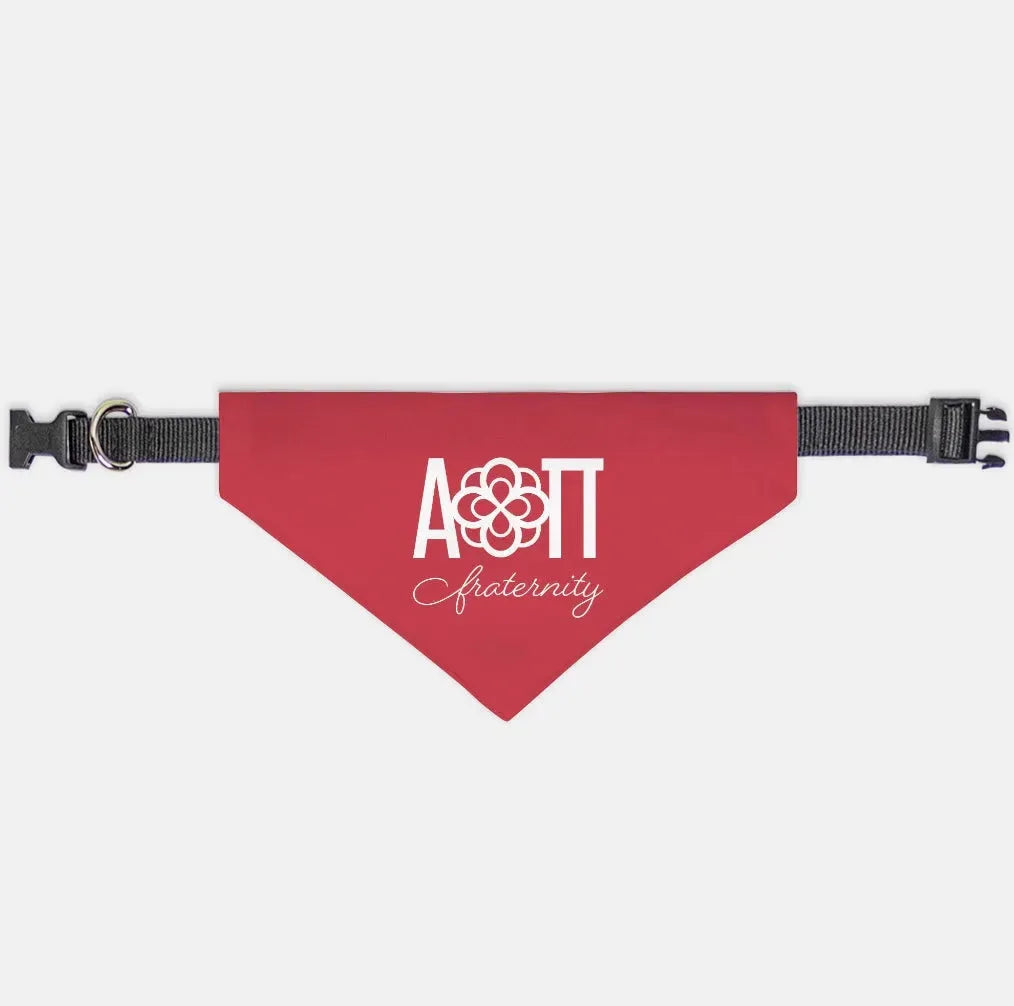 Alpha Omicron Pi Pet Bandana Cardinal Medium Pet Bandanas